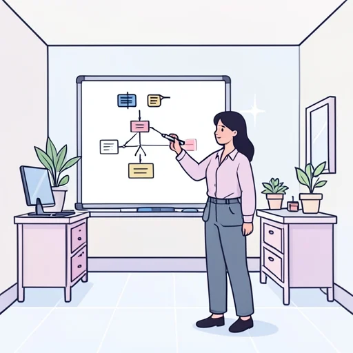 彼女、会社を発展させるために戦略を変えた - Bildwörterbuch