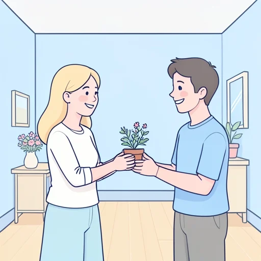 彼女女は彼の笑顔に応援の気持ちを込めた - Bildwörterbuch