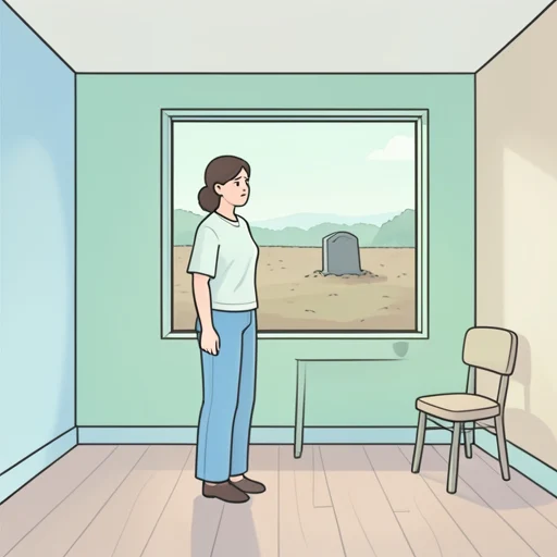 彼女女は彼を墓に埋める覚悟を決めた - Bildwörterbuch