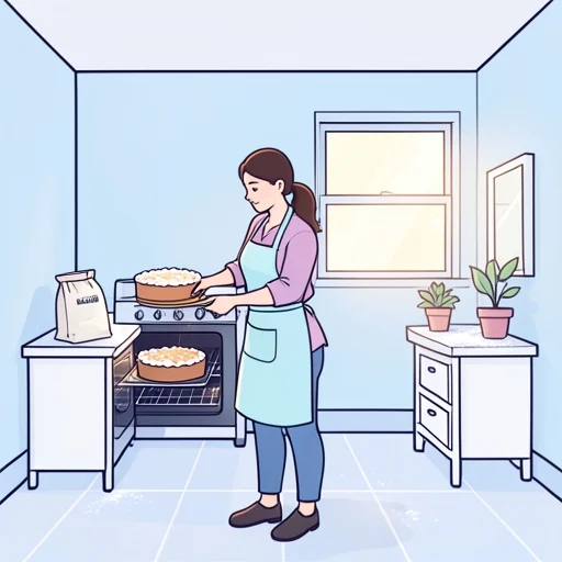 彼女女は小麦粉でケーキを焼いた - Bildwörterbuch