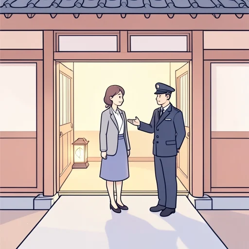 彼女は入場を許可された - Bildwörterbuch