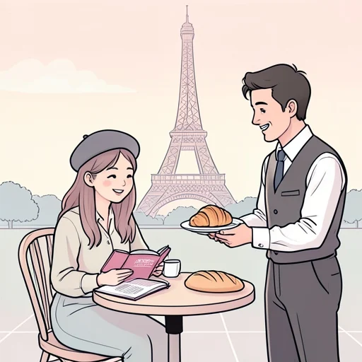 彼女女はパリに3ヶ月滞在してフランス語を習得した - Bildwörterbuch