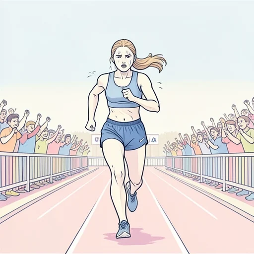彼女女は選手として最後の試合に全てを出し切った - Bildwörterbuch
