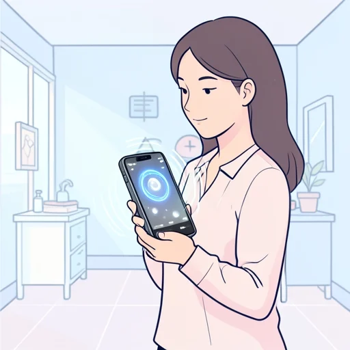 彼女、この装置は最新のセンサー技術が組み込まれてる - Bildwörterbuch