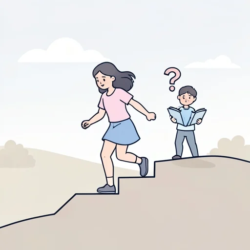 彼女は答えを問うよりも行動を選んだ - Bildwörterbuch