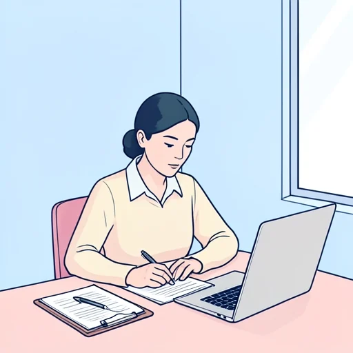 彼女は候補者の選考基準を見直した - Bildwörterbuch