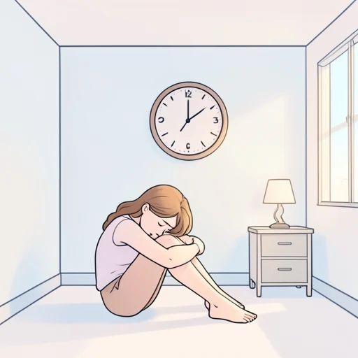 彼女、毎日の疲れが限界に達してた - Bildwörterbuch