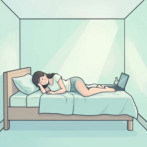 彼女、3日連続徹夜して倒れちゃった - Bildwörterbuch