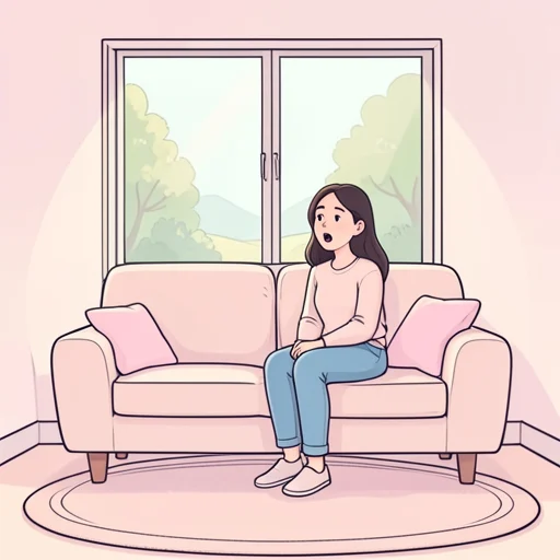 彼女、何か言いたそうにしてた - Bildwörterbuch