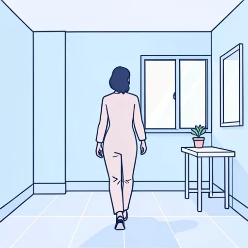 彼女、何も言わずに立ち去った - Bildwörterbuch