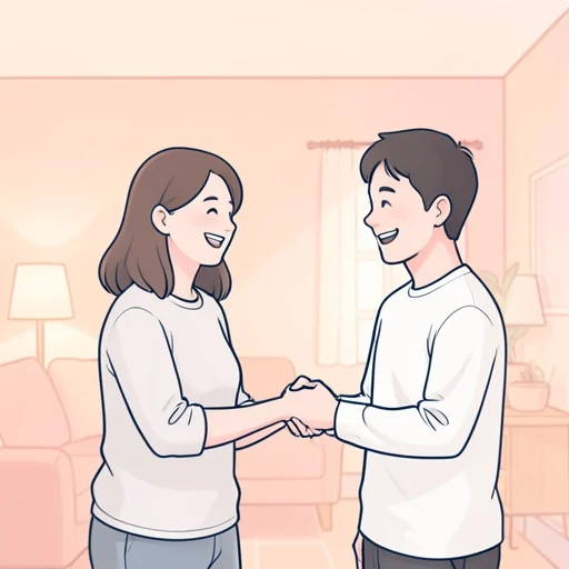 彼女に会えて嬉しい - Bildwörterbuch