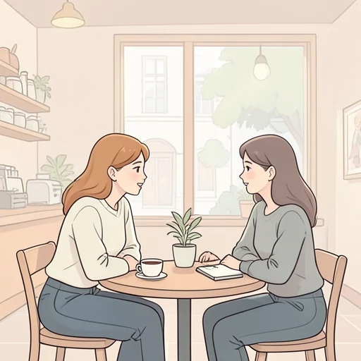 彼女に直接会って話すのが一番いい - Bildwörterbuch