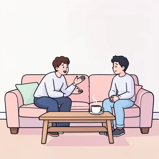彼女に黙ってられなくて全部話した - Bildwörterbuch