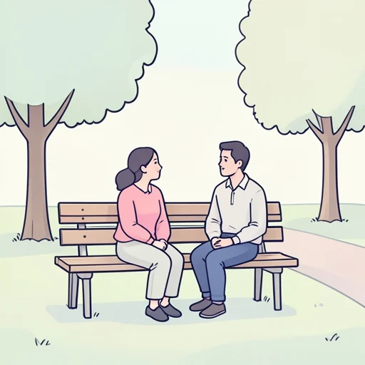 彼女に顔を回した - Bildwörterbuch