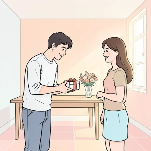彼女に礼儀正しく接することが彼の基本姿勢だ - Bildwörterbuch
