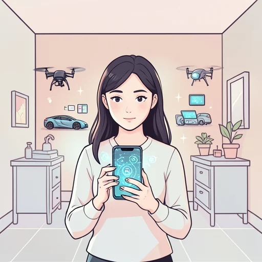 彼女、21世紀に入って技術が進歩した - Bildwörterbuch