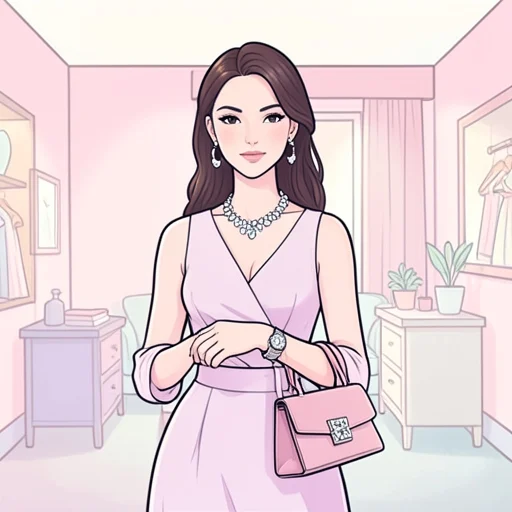 彼女のアクセサリー高そう - Bildwörterbuch