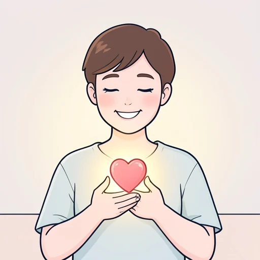 彼女の笑顔には独特の魅力がある - Bildwörterbuch