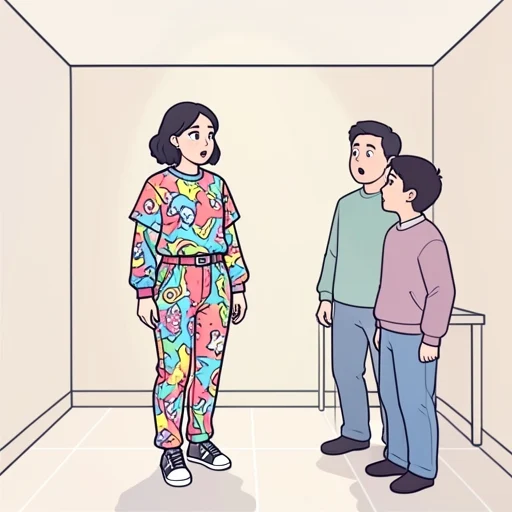 彼女の服装はいつも派手だよね - Bildwörterbuch