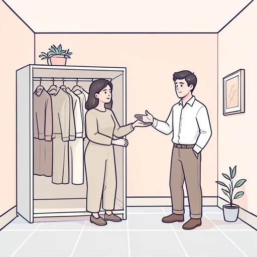 彼女の服装は地味だと彼が言った - Bildwörterbuch