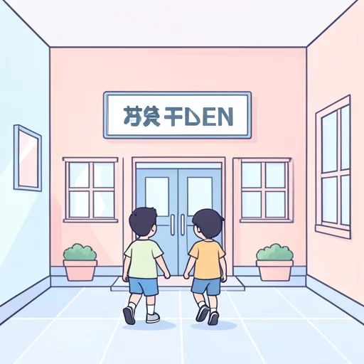 彼女の双子が同じ学校に通ってる - Bildwörterbuch