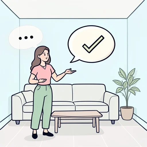 彼女の話はいつも結論から入る - Bildwörterbuch