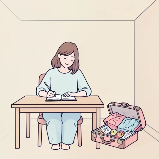 彼女の話は実体験に基づいている - Bildwörterbuch