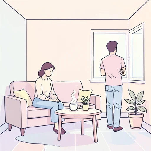 彼女の怒りが冷めるのを待ってる - Bildwörterbuch