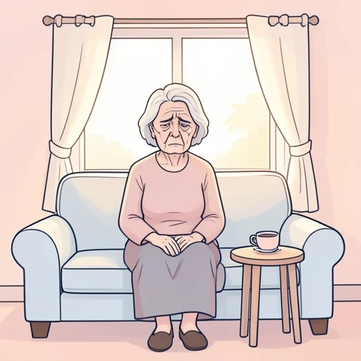彼女の顔には人生の苦が滲み出ていた - Bildwörterbuch