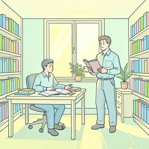 彼女の研究を手伝ってる - Bildwörterbuch