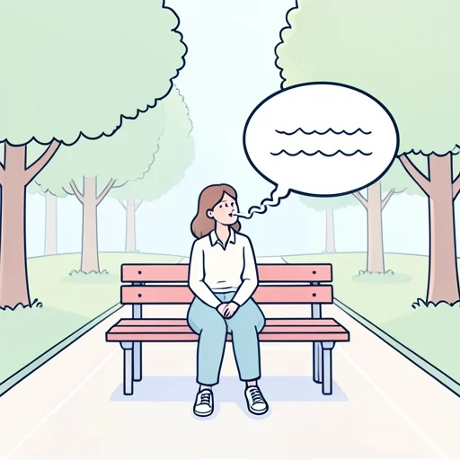 彼女の声が耳にとどいた - Bildwörterbuch