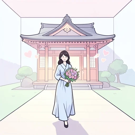 彼女のことが好きすぎて嫁に行くって言い出した - Bildwörterbuch