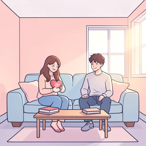 彼女のことがたまらなく好きらしい - Bildwörterbuch