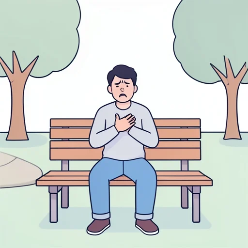 彼女のことを考えると胸が苦しくなる - Bildwörterbuch