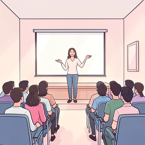 彼女の講演は多くの若者を惹きつけた - Bildwörterbuch