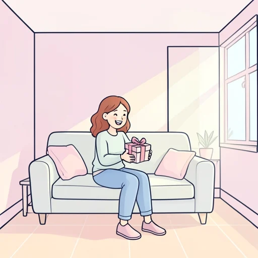 彼女の望みが叶って彼女は感激でいっぱいだった - Bildwörterbuch