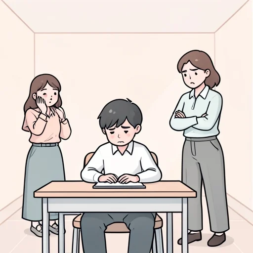 彼女のせいで怒られた - Bildwörterbuch