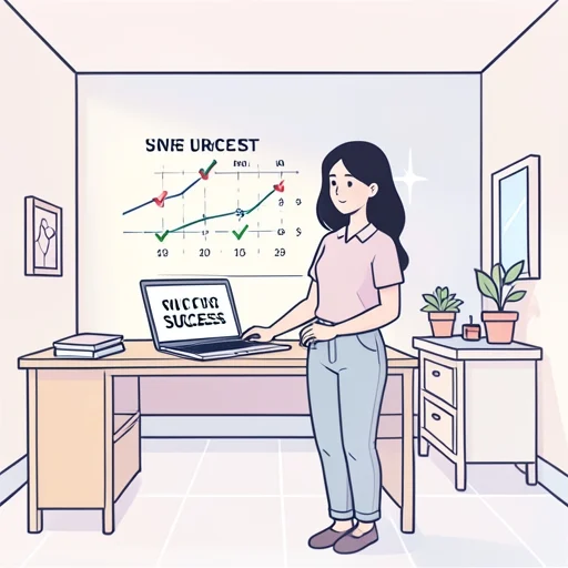 彼女の成功は長年の努力の結果だ - Bildwörterbuch