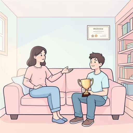 彼女の成功は当然だと言った - Bildwörterbuch