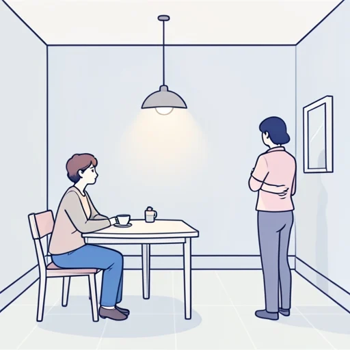 彼女の態度が最近冷たい - Bildwörterbuch