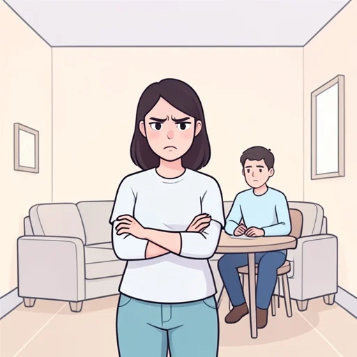 彼女の態度に怒りが混じった - Bildwörterbuch