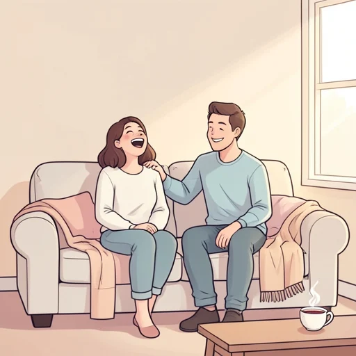 彼女の天然ボケにはいつも癒される - Bildwörterbuch