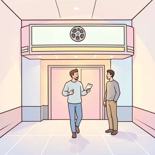 彼女を誘って映画行こうよ - Bildwörterbuch