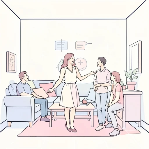彼女を紹介します - Bildwörterbuch