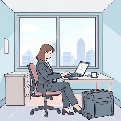 彼女、主に海外で仕事をしている - Bildwörterbuch