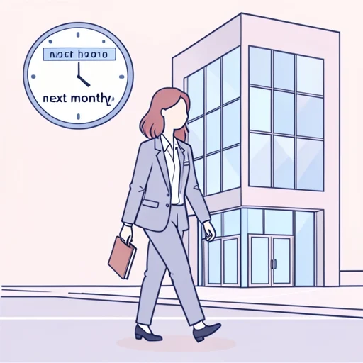 彼女、来月から入社する - Bildwörterbuch