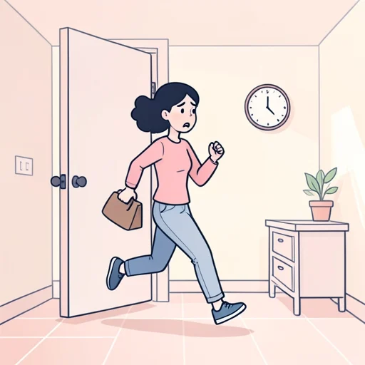 彼女、例外なく時間に遅れる - Bildwörterbuch