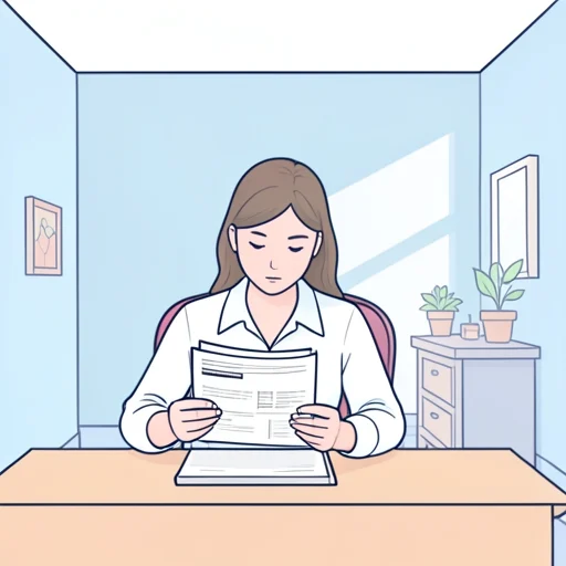 彼女、レポートの内容を確認した - Bildwörterbuch
