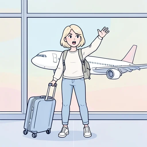 彼女、留学したいってずっと言っててやっと実現したって - Bildwörterbuch