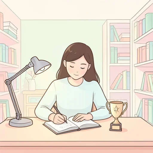 彼女、成功の鍵は才能より努力による所が大きいと信じてる - Bildwörterbuch